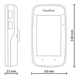 コンパクトで機能的なGPS、GPS Cross Plus Twonav